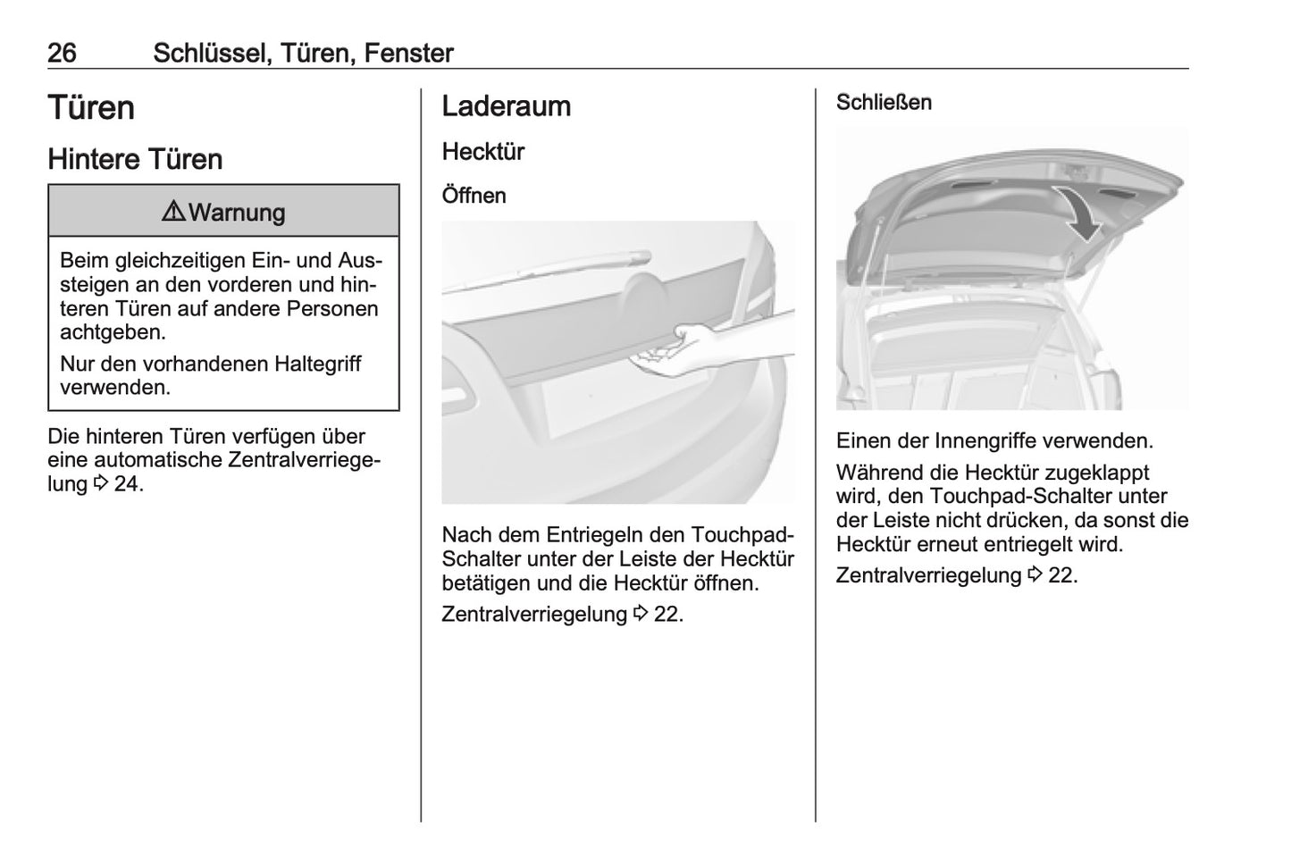 2016-2017 Opel Meriva Owner's Manual | German