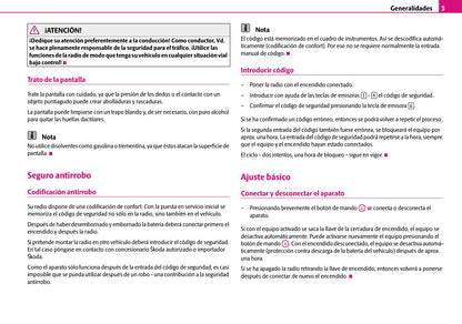 Skoda Radio Swing Manual de Instrucciones 2008 - 2010