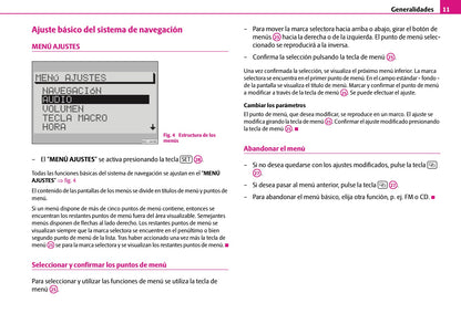 Skoda Radio-Navegacion-Sistema SatCompas Manual de Instrucciones 2007