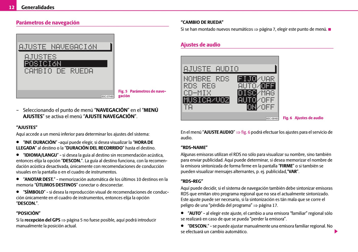 Skoda Radio-Navegacion-Sistema SatCompas Manual de Instrucciones 2007