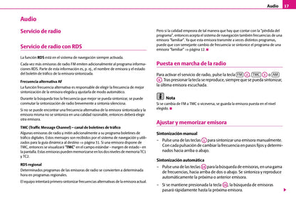 Skoda Radio-Navegacion-Sistema SatCompas Manual de Instrucciones 2007