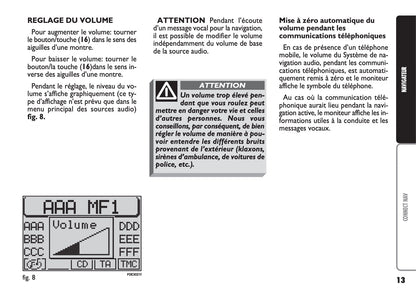 Fiat Multipla CONNECT Nav Guide d'utilisation 2004 - 2006