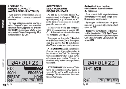 Fiat Multipla CONNECT Nav Guide d'utilisation 2004 - 2006