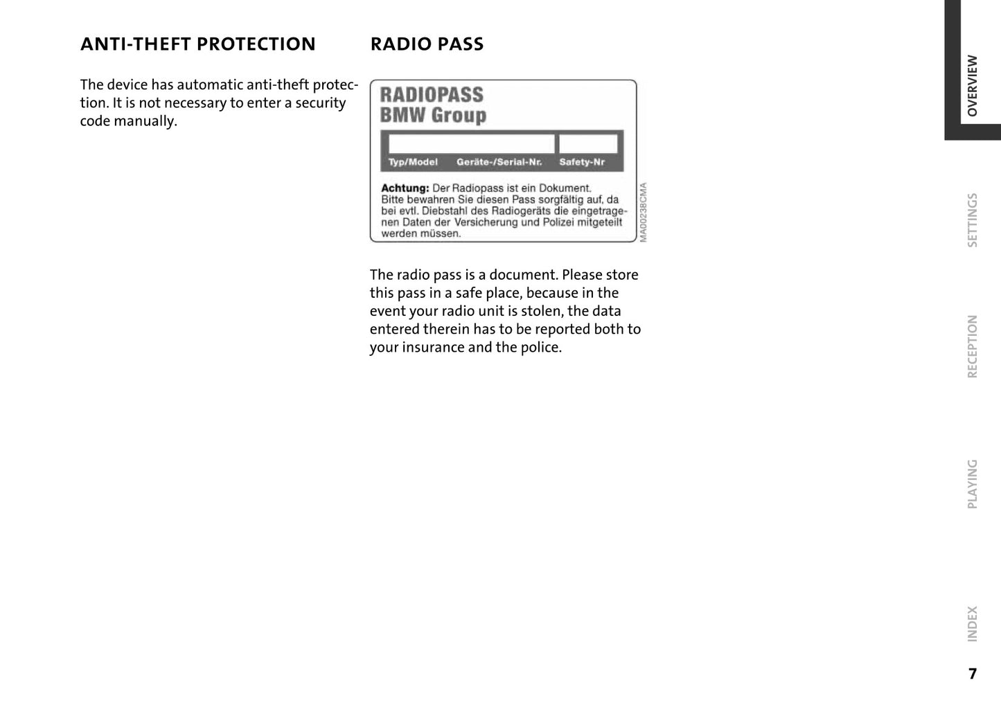 Mini Radio Boost CD Countryman Manual