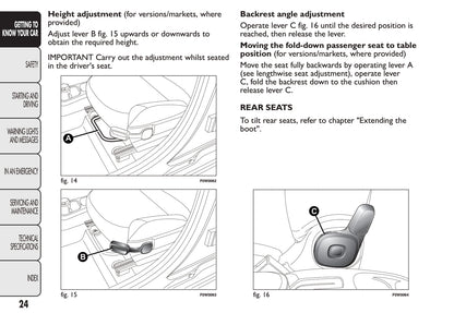 2012 Fiat Panda Gebruikershandleiding | Engels