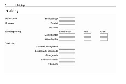 2014-2019 Opel Vivaro Owner's Manual | Dutch