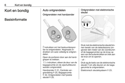 2014-2019 Opel Vivaro Owner's Manual | Dutch