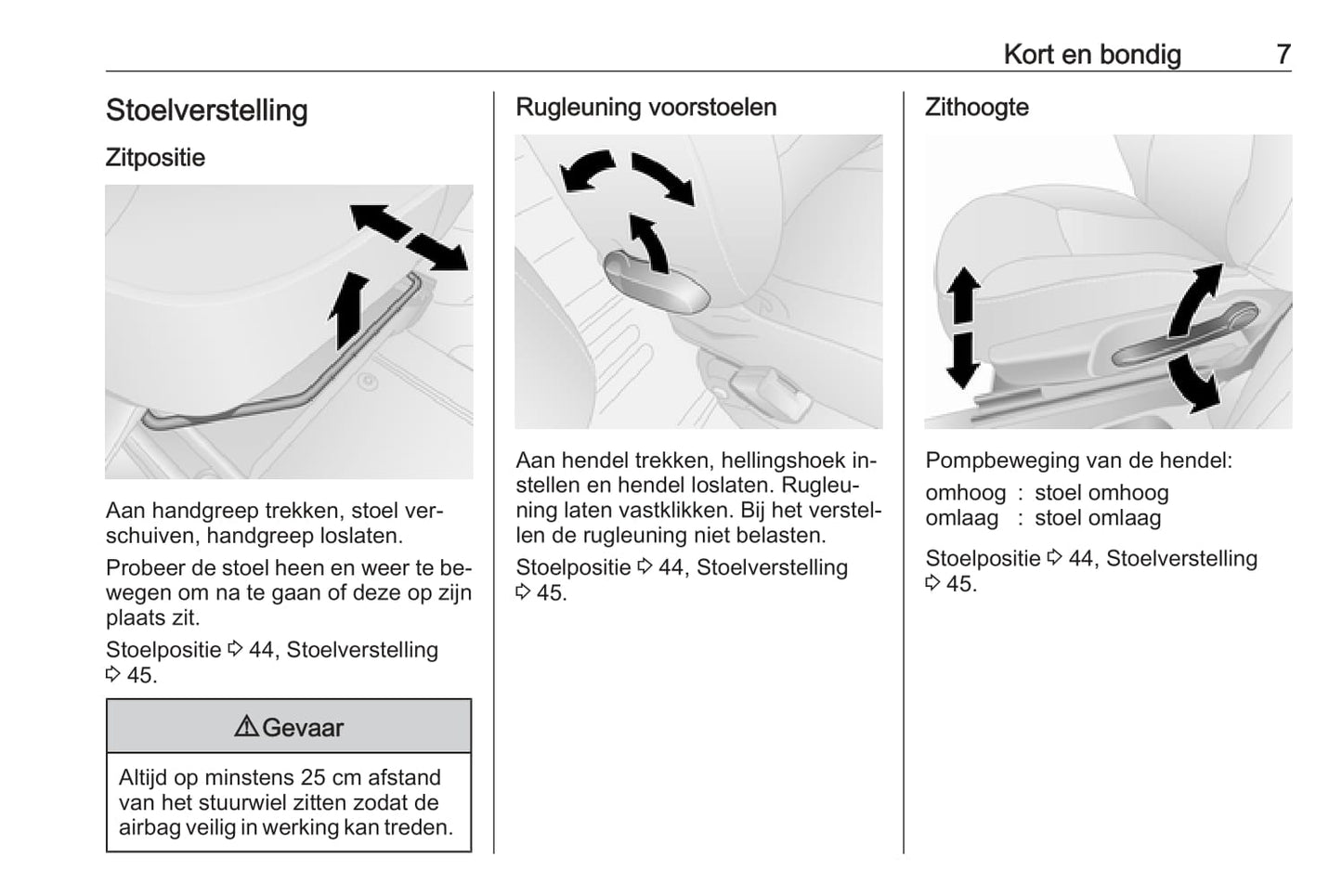 2014-2019 Opel Vivaro Owner's Manual | Dutch