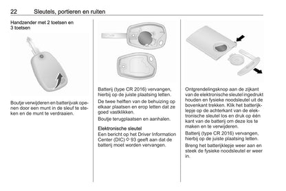 2014-2019 Opel Vivaro Owner's Manual | Dutch