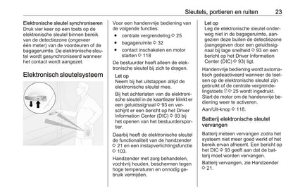 2014-2019 Opel Vivaro Owner's Manual | Dutch