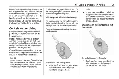 2014-2019 Opel Vivaro Owner's Manual | Dutch