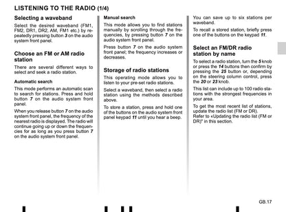 Renault Radio-Connect-R-GO-2 Owner's Manual 2019 - 2020