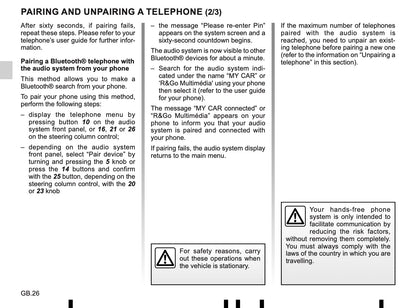 Renault Radio-Connect-R-GO-2 Owner's Manual 2019 - 2020