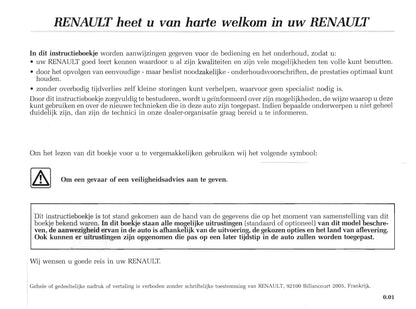 2005-2006 Renault Master Owner's Manual | Dutch