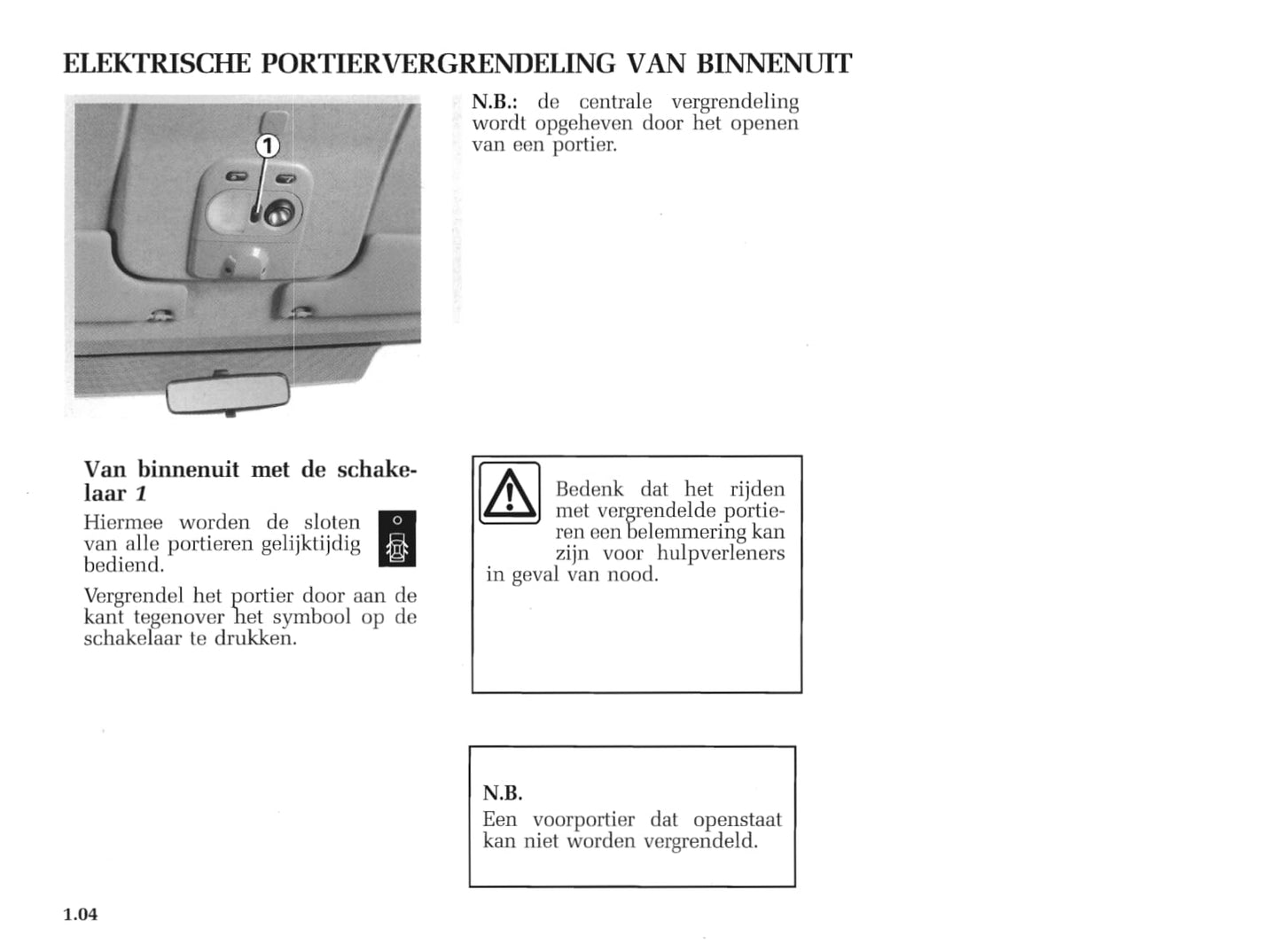 2005-2006 Renault Master Owner's Manual | Dutch