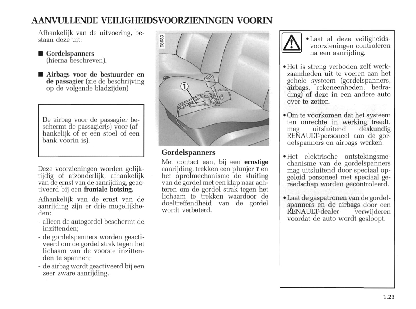 2005-2006 Renault Master Owner's Manual | Dutch