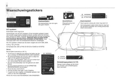 1993-1998 Saab 900 Manuel du propriétaire | Néerlandais