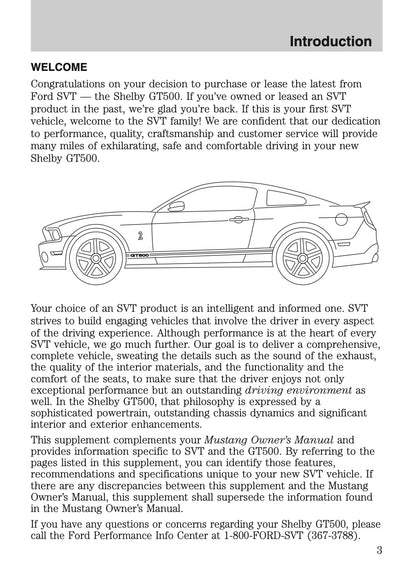 Ford Shelby GT500 Supplement 2012