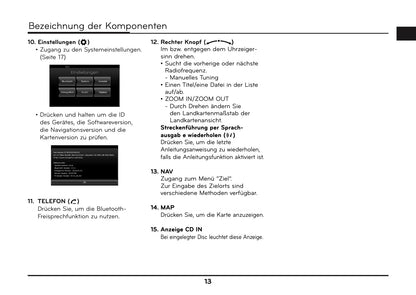 Kia Ceed Navigationssystem Bedienungsanleitung 2012 - 2015