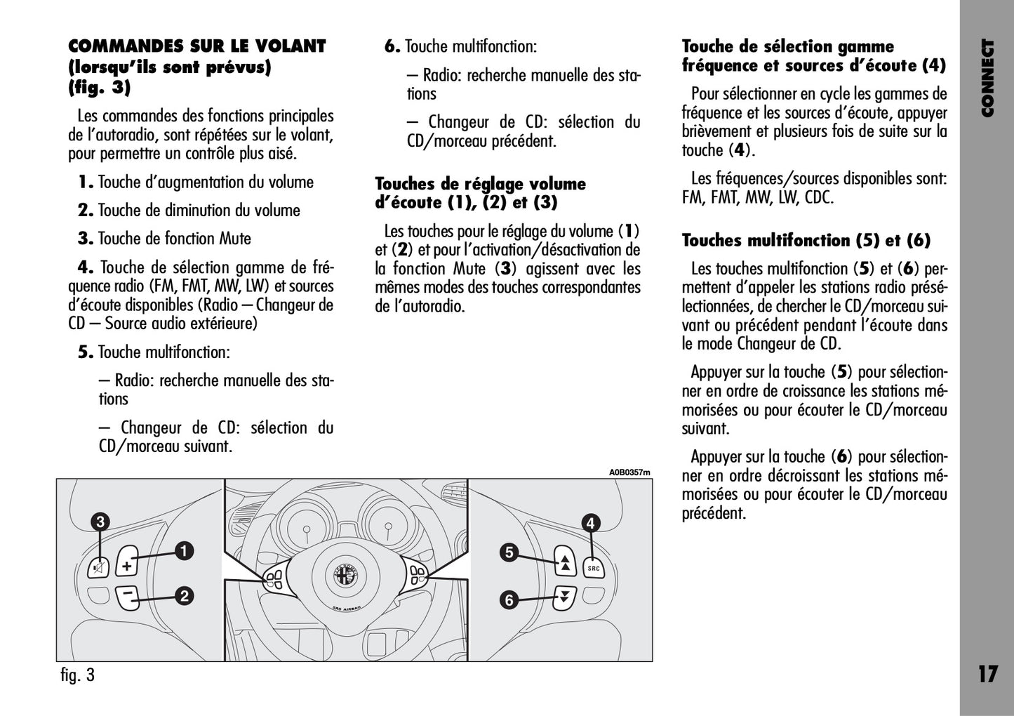 Alfa Romeo Connect-Navigateur-Connect Nav  Guide d'utilisation 2004 - 2007