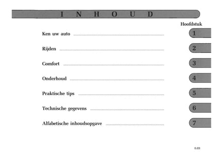 2004-2005 Renault Mégane Coupé Cabriolet/Mégane CC Owner's Manual | Dutch