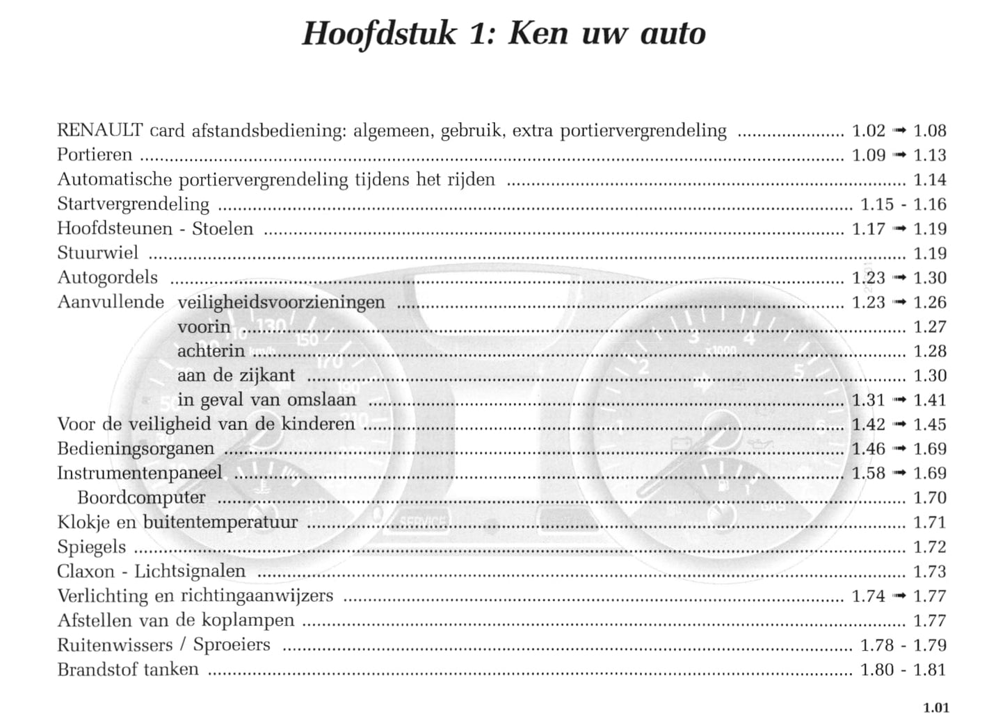 2004-2005 Renault Mégane Coupé Cabriolet/Mégane CC Owner's Manual | Dutch