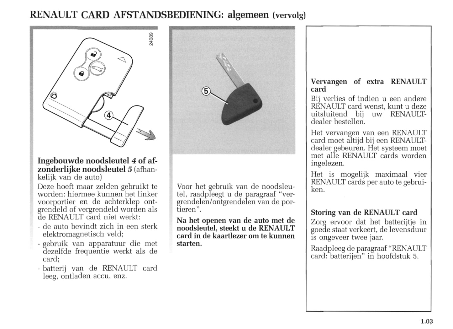 2004-2005 Renault Mégane Coupé Cabriolet/Mégane CC Owner's Manual | Dutch