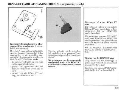 2004-2005 Renault Mégane Coupé Cabriolet/Mégane CC Owner's Manual | Dutch