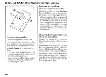 2004-2005 Renault Mégane Coupé Cabriolet/Mégane CC Owner's Manual | Dutch