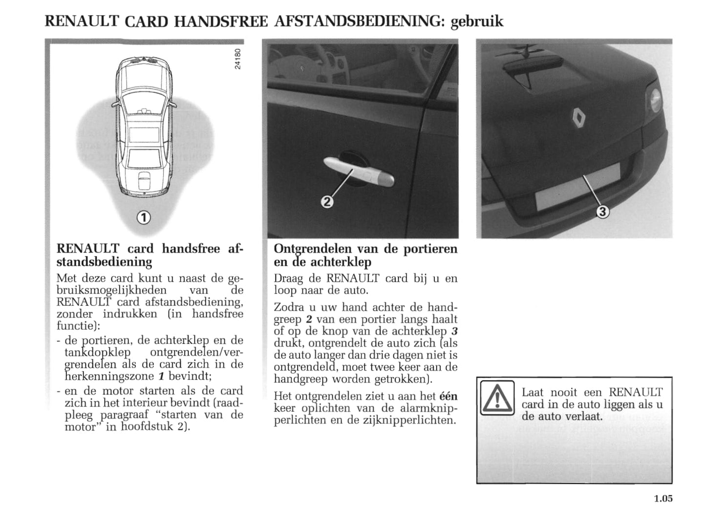 2004-2005 Renault Mégane Coupé Cabriolet/Mégane CC Owner's Manual | Dutch