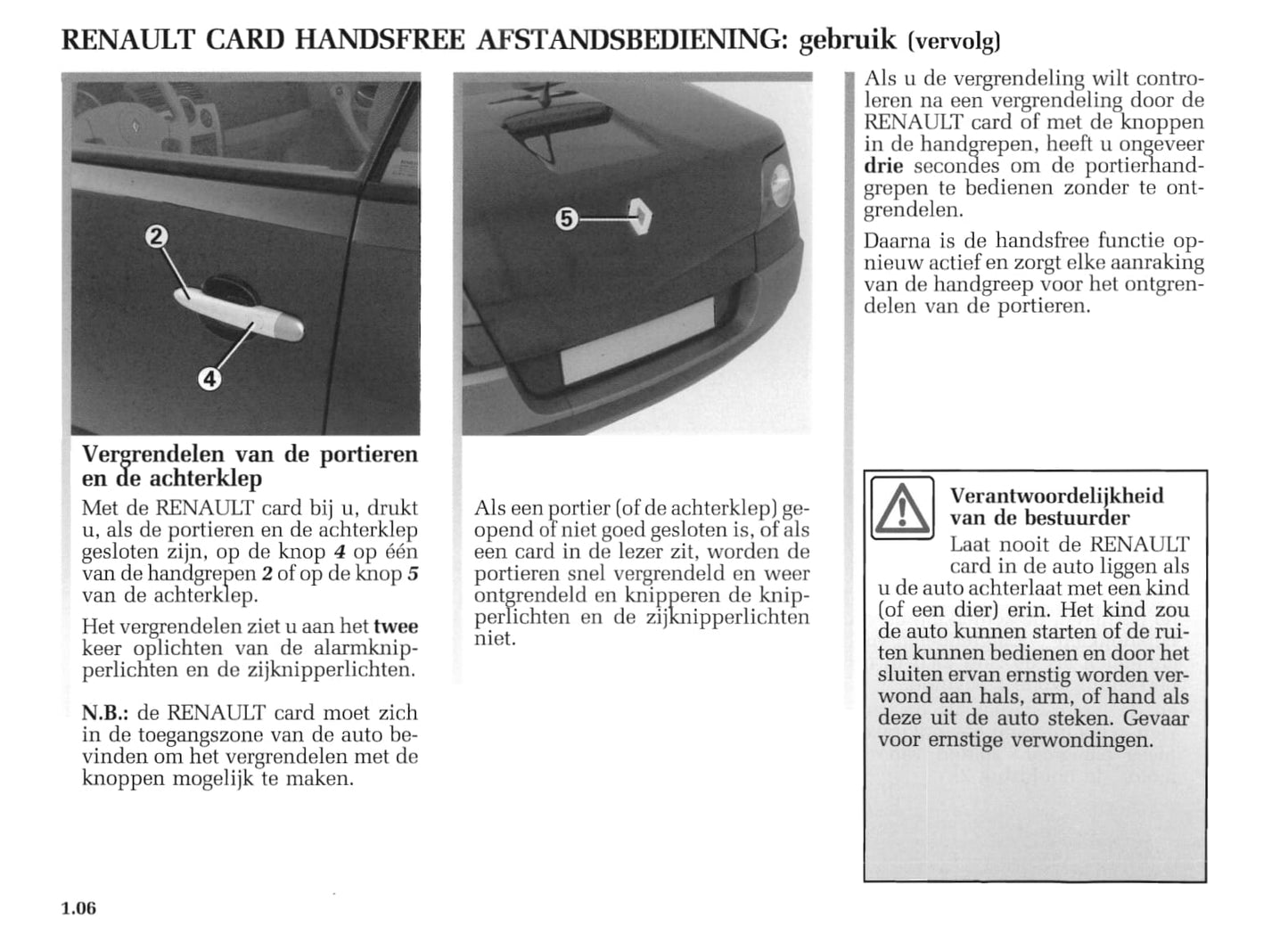 2004-2005 Renault Mégane Coupé Cabriolet/Mégane CC Owner's Manual | Dutch