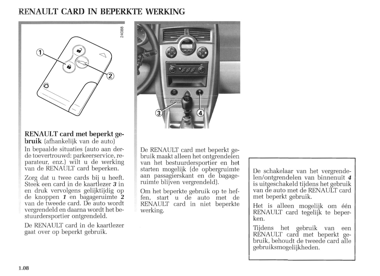 2004-2005 Renault Mégane Coupé Cabriolet/Mégane CC Owner's Manual | Dutch