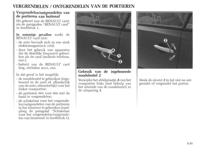 2004-2005 Renault Mégane Coupé Cabriolet/Mégane CC Owner's Manual | Dutch