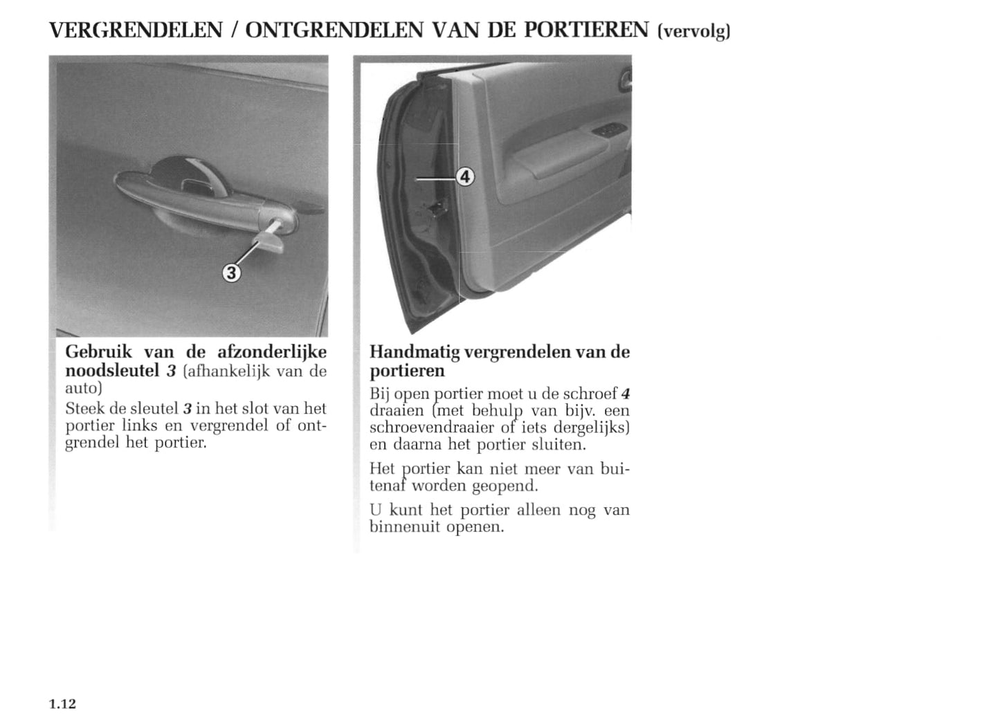 2004-2005 Renault Mégane Coupé Cabriolet/Mégane CC Owner's Manual | Dutch