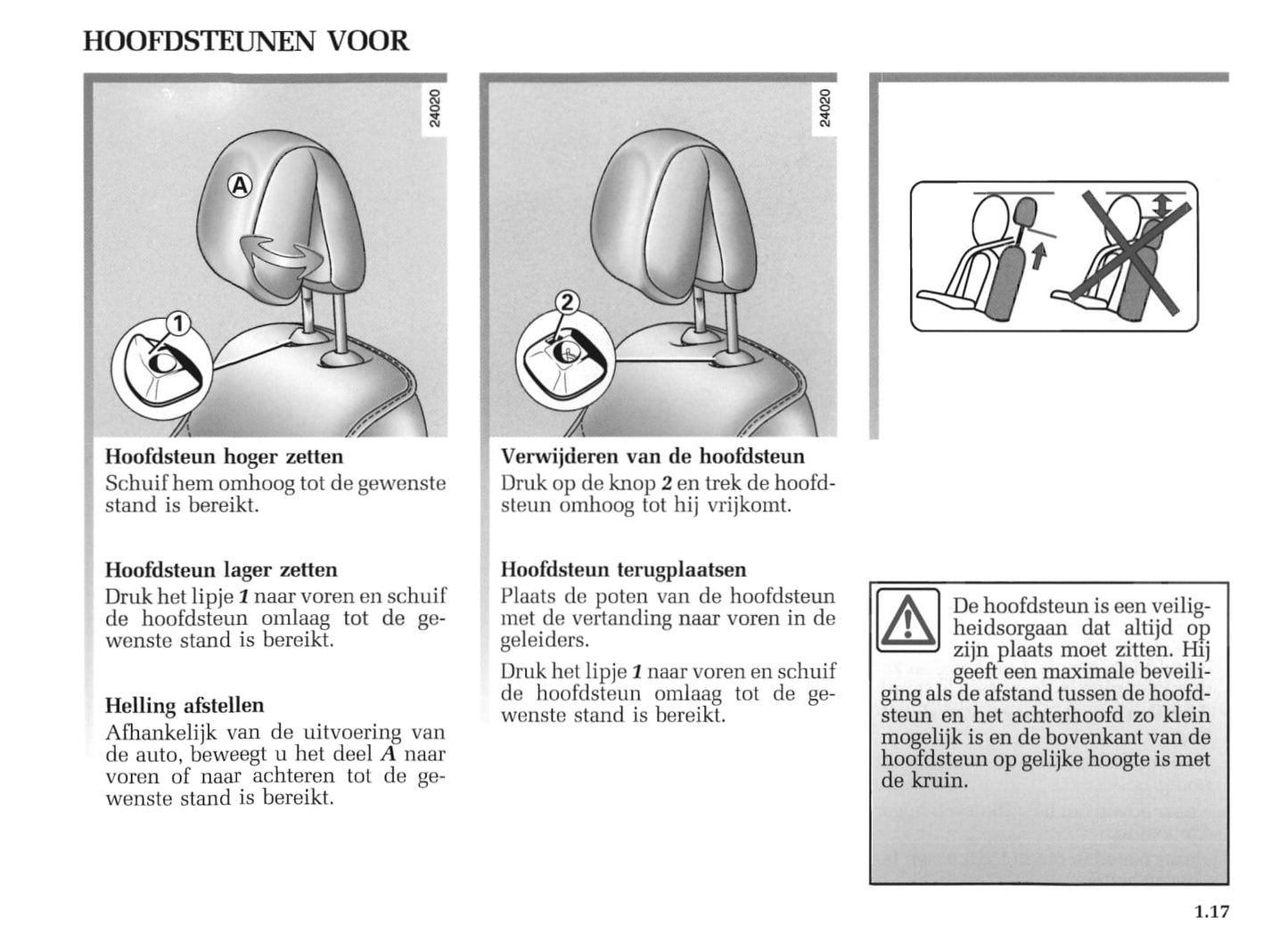 2004-2005 Renault Mégane Coupé Cabriolet/Mégane CC Owner's Manual | Dutch