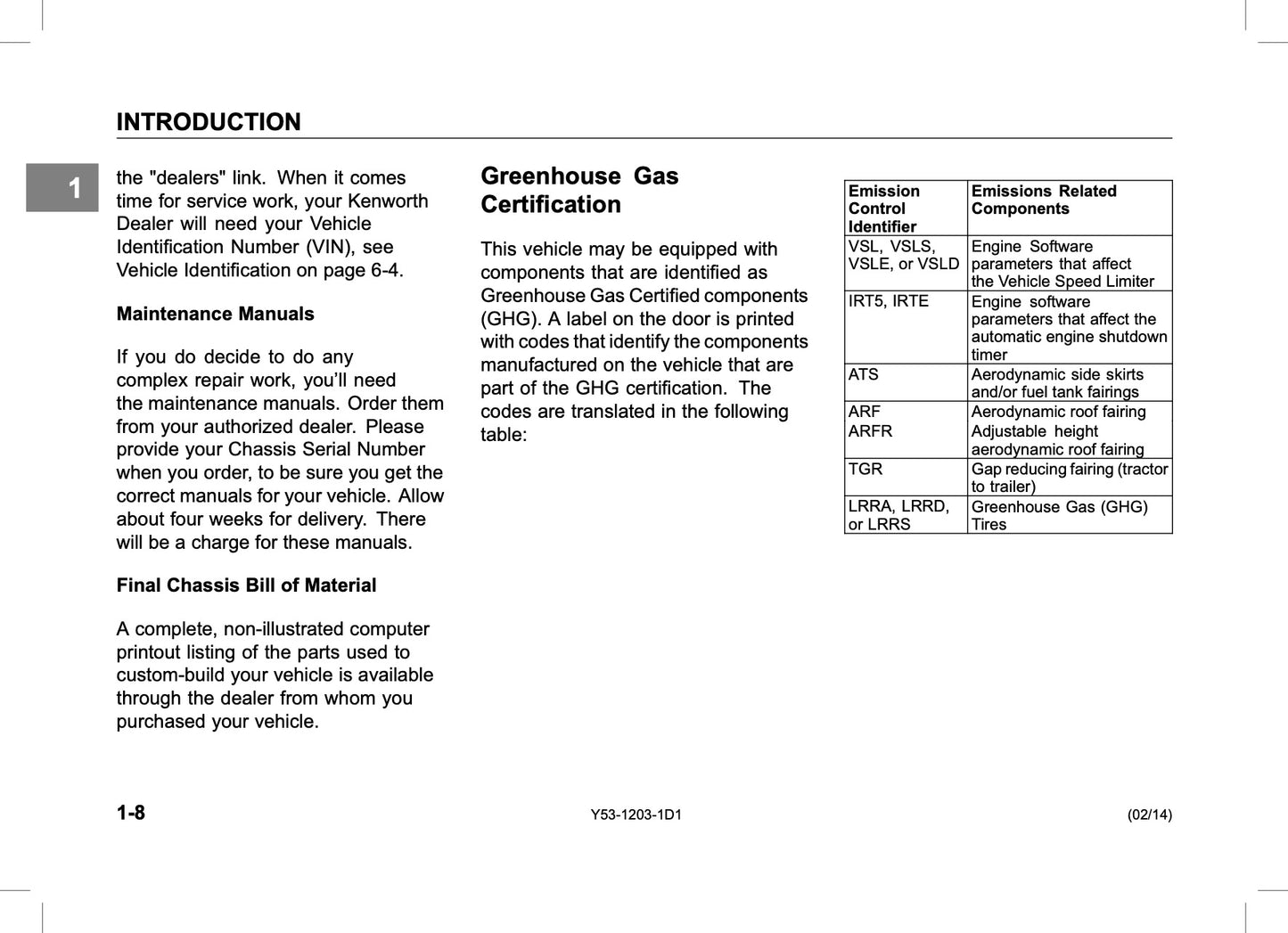 2014 Kenworth 963/C500/T660/T800/W900 Owner's Manual | English