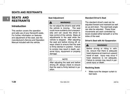 2014 Kenworth 963/C500/T660/T800/W900 Owner's Manual | English