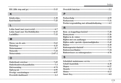 2009-2010 Kia Venga Owner's Manual | Dutch