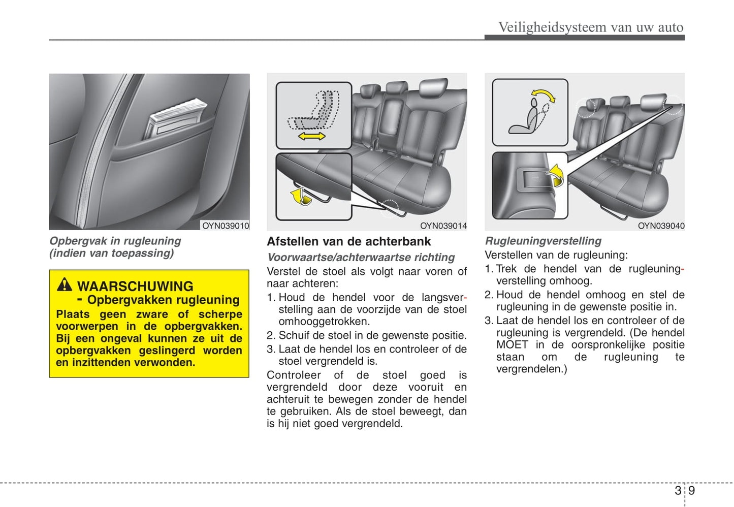 2009-2010 Kia Venga Owner's Manual | Dutch