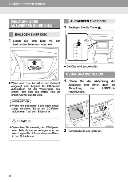 Toyota Corolla Navigatie Bedienungsanleitung 2013 - 2018