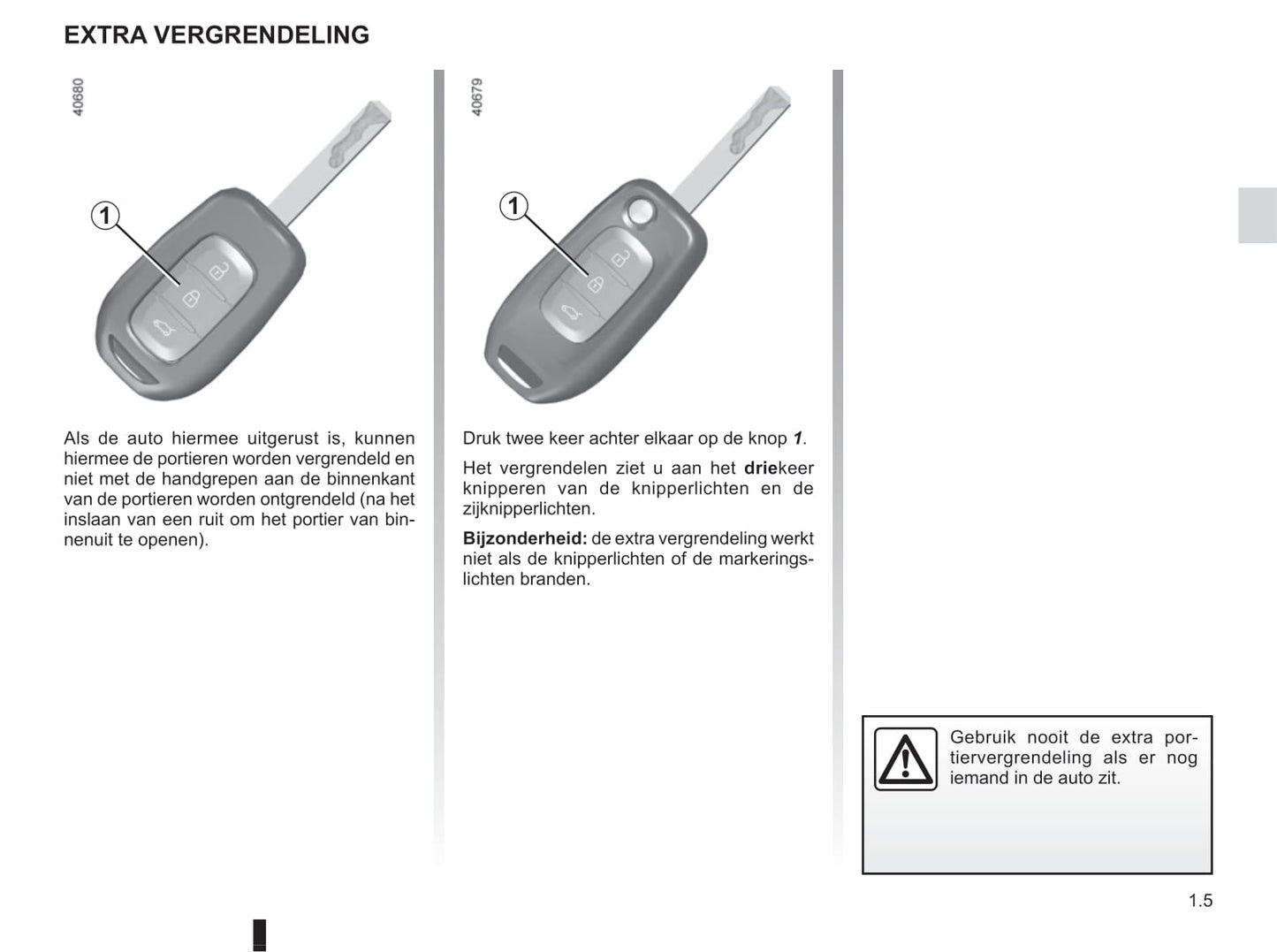 2015-2016 Renault Twingo Owner's Manual | Dutch