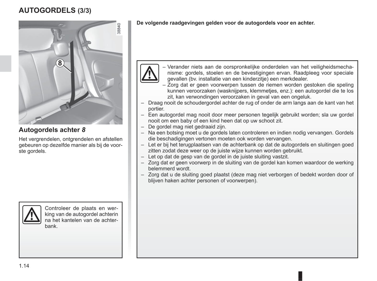 2015-2016 Renault Twingo Owner's Manual | Dutch