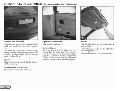 1998-2001 Renault Laguna Manuel du propriétaire | Néerlandais