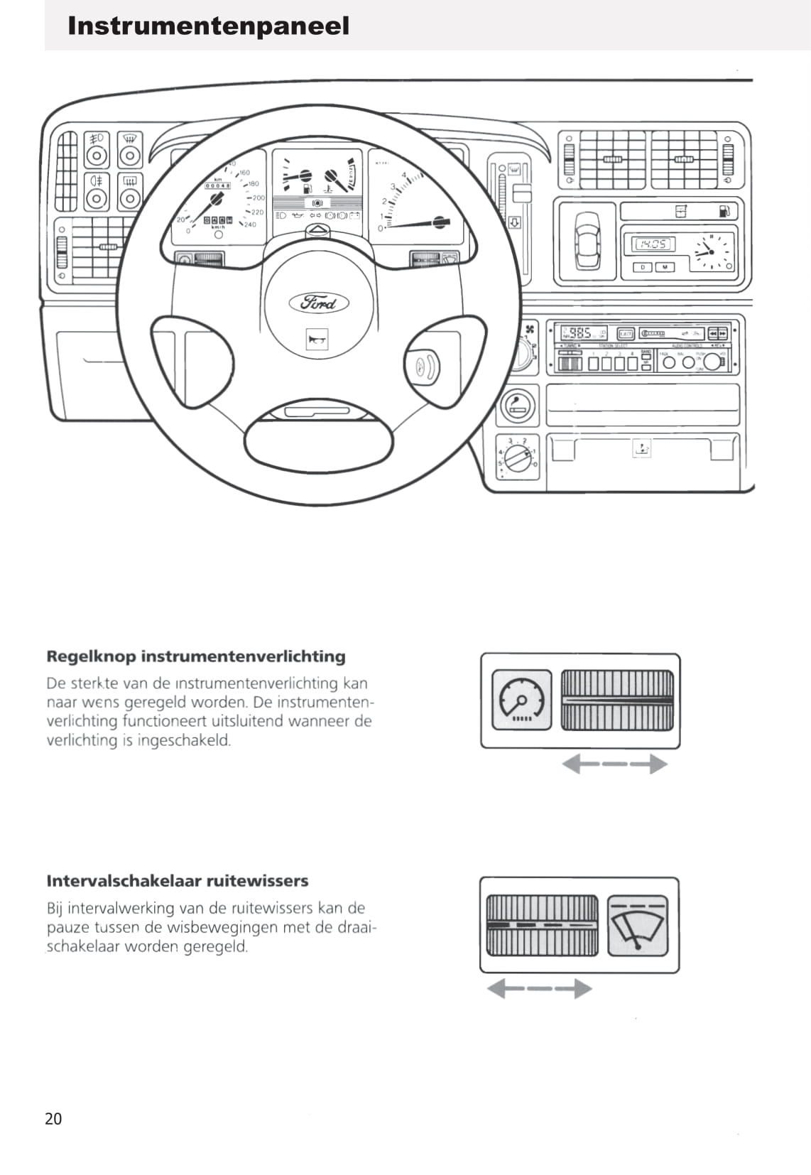 1990-1993 Ford Sierra Gebruikershandleiding | Nederlands