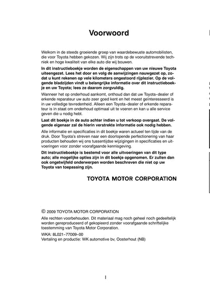 2009-2010 Toyota RAV4 Gebruikershandleiding | Nederlands