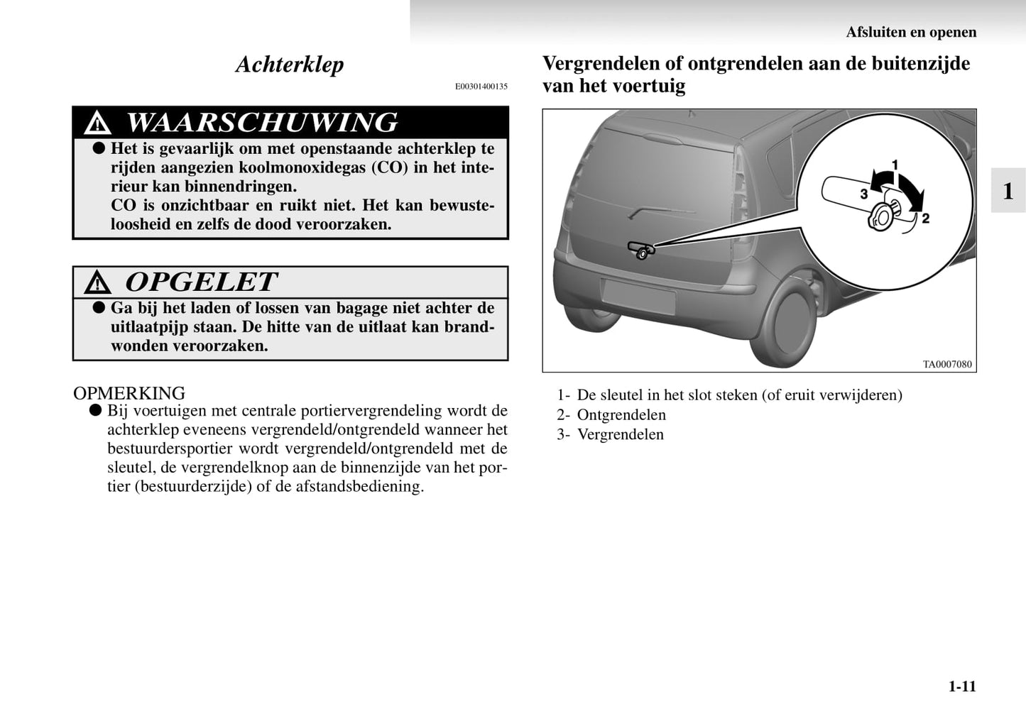 2004-2008 Mitsubishi Colt Bedienungsanleitung | Niederländisch