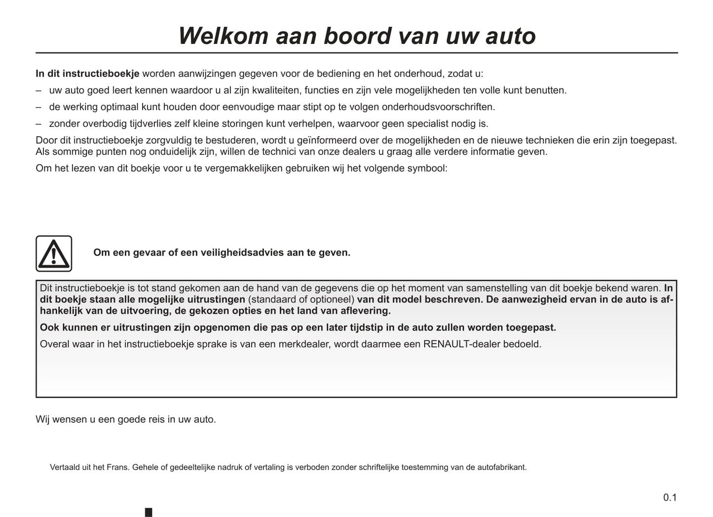 2003-2004 Renault Kangoo Owner's Manual | Dutch