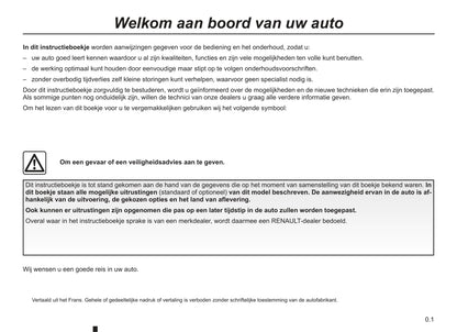 2003-2004 Renault Kangoo Owner's Manual | Dutch