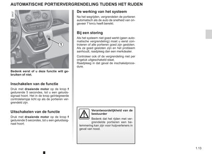 2003-2004 Renault Kangoo Owner's Manual | Dutch