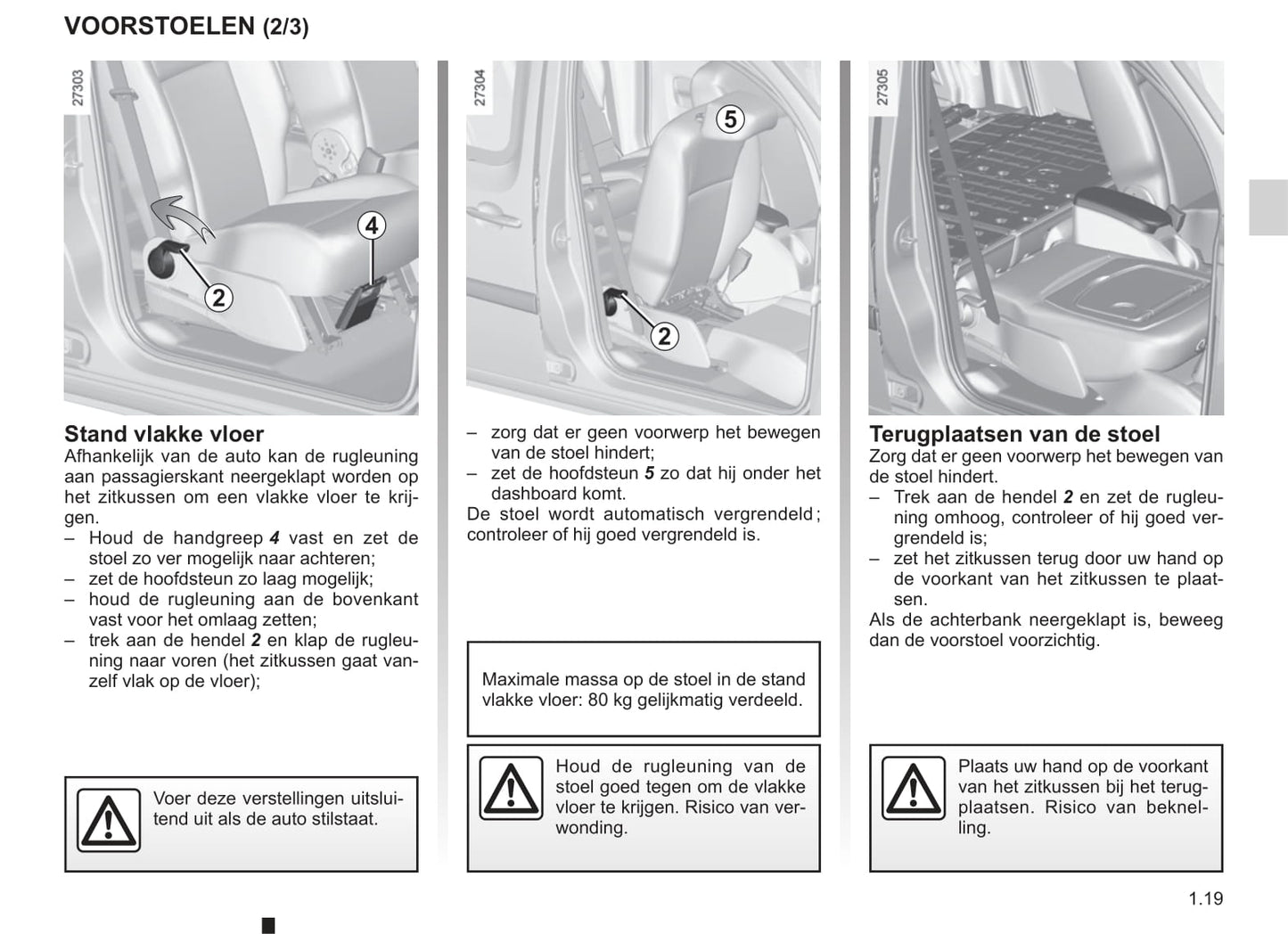 2003-2004 Renault Kangoo Owner's Manual | Dutch